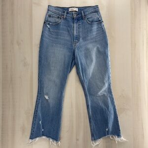 ABERCROMBIE & FITCH curve love the kick flare ultra high rise jeans 26 2 SHORT